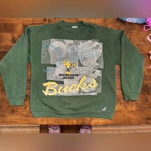 Vintage Milwaukee Bucks crewneck sweatshirt vintage 1991
